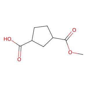 aladdin 阿拉丁 C491401 (1S,3R)-顺式-3-(甲氧基羰基)环戊基-1-羧酸 96443-42-4 98%