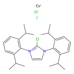 2-氯-1,3-雙(2,6-二異丙基苯基)-1H-氯化咪唑-氟化銫絡(luò)合物,2-Chloro-1,3-bis(2,6-diisopropylphenyl)-1H-imidazol-3-ium chloride cesium fluoride complex