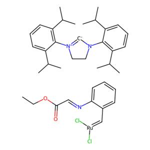 二氯（1,3-二异丙基苯基咪唑啉-2-亚甲基）{2-[（乙氧基-2-氧亚乙基）氨基]亚苄基}钌（II）HeatMet SIPr,Dichloro(1,3-di-i-propylphenylimidazolidin-2-ylidene){2-[(ethoxy-2-oxoethylidene)amino]benzylidene} ruthenium(II) HeatMet SIPr