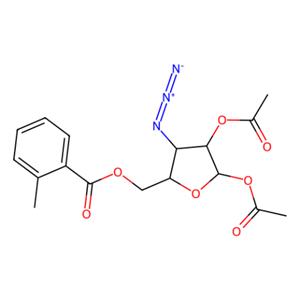 1,2-二-O-乙酰基-3-叠氮-3-脱氧-5-O-(p-甲苯基)-D -呋喃核糖,1,2-Di-O-acetyl-3-azido-3-deoxy-5-O-(p-toluoyl)-D-ribofuranose