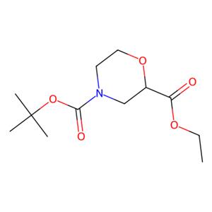 aladdin 阿拉丁 E186514 4-boc-2-吗啉羧酸乙酯 768371-16-0 97%