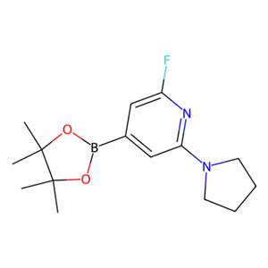 aladdin 阿拉丁 F478663 2-氟-6-(吡咯烷-1-基)-4-(4,4,5,5-四甲基-1,3,2-二氧苯甲醛-2-基)吡啶 1309980-28-6 试剂级