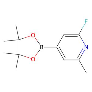 2-氟-6-甲基-4-(4,4,5,5-四甲基-1,3,2-二氧硼杂环戊烷-2-基)吡啶,2-Fluoro-6-methyl-4-(4,4,5,5-tetramethyl-1,3,2-dioxaborolan-2-yl)pyridine