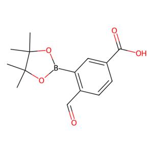 aladdin 阿拉丁 F587192 4-甲酰基-3-(4,4,5,5-四甲基-1,3,2-二氧硼杂环戊烷-2-基)苯甲酸 1418129-38-0 95%
