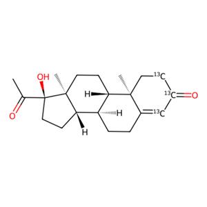 17α-羟基孕酮-2,3,4-13C?,17α-Hydroxyprogesterone-2,3,4-13C?