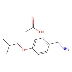 4-異丁氧基芐胺乙酸鹽,(4-Isobutoxyphenyl)methanamine acetate