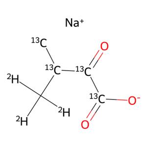 aladdin 阿拉丁 K472148 2-酮基-3-(甲基-d?)-丁酸 acid-1,2,3,4-13C? 钠盐 1215605-14-3 98 atom% D, 99 atom% 13C