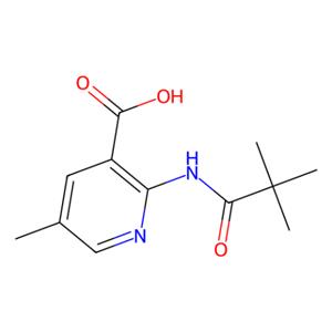 aladdin 阿拉丁 M166422 2-(2,2-二甲基丙酰氨基)-5-甲基吡啶-3-羧酸 1203499-02-8 97%
