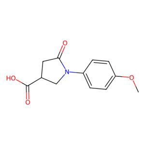 aladdin 阿拉丁 M185252 1-(4-甲氧基-苯基)-5-氧代-吡咯烷-3-羧酸 56617-47-1 97%