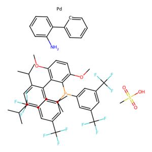 aladdin 阿拉丁 M282868 甲烷磺酰基[2-双（3,5-二（三氟甲基）苯基膦基）-3,6-二甲氧基-2''，4''，6''-三异丙基-1,1''-联苯] [ 2''-氨基-1,1''-联苯-2-基）钯（II） 2102544-35-2 ≥98%[JackiePhos Palladacycle Gen.3]