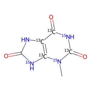 aladdin 阿拉丁 M464741 3-甲基尿酸-2,4,5,6-13C?, 1,3,9-1?N? 1173019-10-7 ≥98 atom%, ≥98% (CP)