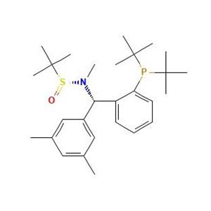 [S(R)]-N-[(S)-(3,5-二甲基苯基)[2-(二叔丁基膦)苯基]甲基]-N-甲基-2-叔丁基亚磺酰胺,[S(R)]-N-[(S)-3,5-Dimethylphenyl)[2-(di-tert-butylphosphino)phenyl]methyl]-N,2-dimethyl-2-propanesulfinamide