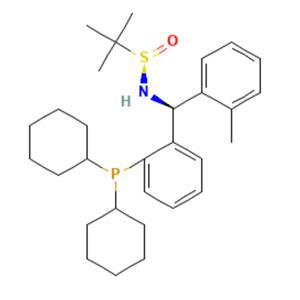 [S(R)]-N-[(S)-(2-甲基苯基)[2-(二環(huán)己基膦)苯基]甲基]-2-叔丁基亞磺酰胺,[S(R)]-N-[(S)-(2-Methylphenyl)[2-(dicyclohexylphosphino)phenyl]methyl]-2-methyl-2-propanesulfinamide