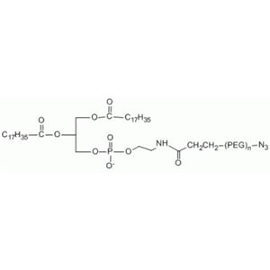 aladdin 阿拉丁 D163601 二硬脂酰基磷脂酰乙醇胺 PEG 叠氮, DSPE-PEG-N3 MW 3400 Da