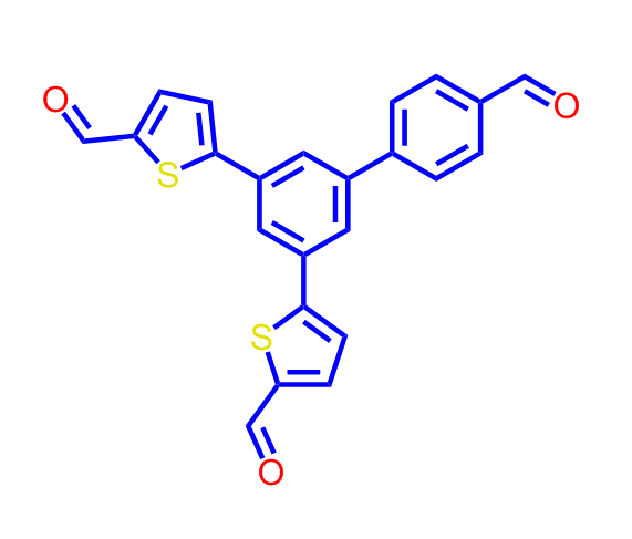 5,5'-(4'-甲酰基-[1,1'-联苯]-3,5-二基)双(噻吩-2-甲醛),5,5'-(4'-Formyl-[1,1'-biphenyl]-3,5-diyl)bis(thiophene-2-carbaldehyde)