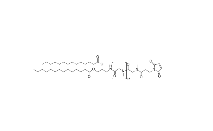 1,2-dimyristoyl-sn-glycero-3-succinyl-N-polysarcosine-25-N-Maleimide