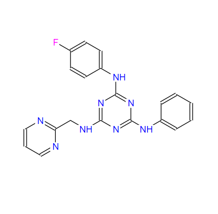 N2-(4-氟苯基)-N4-苯基-N6-(嘧啶-2-基甲基)-1,3,5-三嗪-2,4,6-三胺,ASP-2905