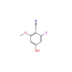 2-Fluoro-4-hydroxy-6-methoxybenzonitrile,2-Fluoro-4-hydroxy-6-methoxybenzonitrile