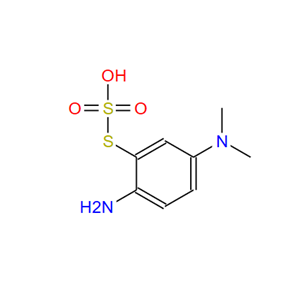 43035-11-6；2-氨基-5-二甲氨基苯硫代磺酸