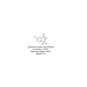 Benzenesulfonyl chloride, 4-fluoro-2-nitro- (9CI)