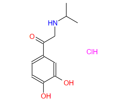 3',4'-二羟基-ALPHA-(异丙基氨基)苯乙酮盐酸盐,1-(3,4-dihydroxyphenyl)-2-[(1-methylethyl)amino] hydrochloride