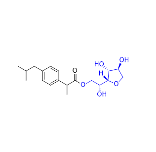 布洛芬杂质24,(R)-2-((2R,3R,4S)-3,4-dihydroxytetrahydrofuran-2-yl)-2-hydroxyethyl 2-(4-isobutylphenyl)propanoate