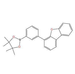 4-[3-苯硼酸频哪醇酯]二苯并呋喃,4-[3-phenyl(4,4,5,5-Tetramethyl-1,3,2- dioxaborolan-2-yl)] dibenzofuran