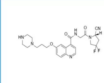 FAPI,4-Quinolinecarboxamide, N-[2-[(2S)-2-cyano-4,4-difluoro-  1-pyrrolidinyl]-2-oxoethyl]-6-[3-(1-piperazinyl)propoxy]-