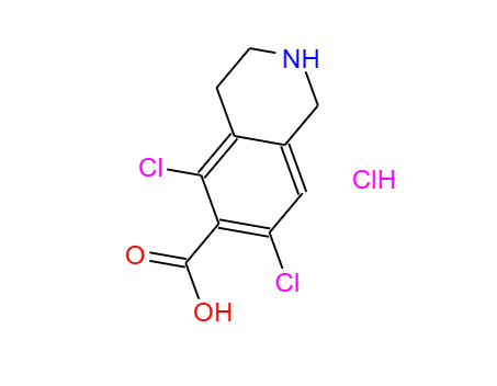 6-异喹啉甲酸-5,7-二氯-1,2,3,4-四氢盐酸盐,6-Isoquinolinecarboxylic acid, 5,7-dichloro-1,2,3,4-tetrahydro-, hydrochloride