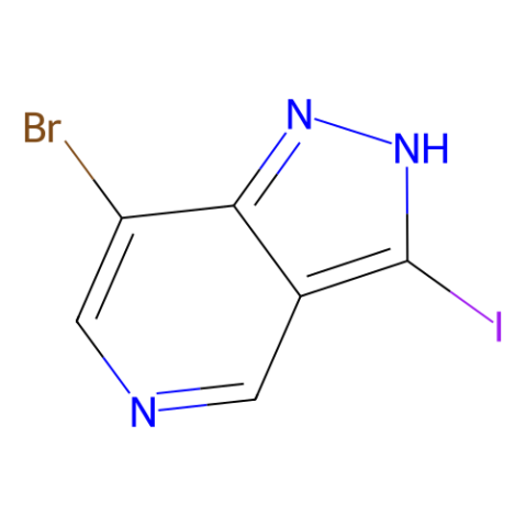 7-bromo-3-iodo-1H-pyrazolo[4,3-c]pyridine,7-bromo-3-iodo-1H-pyrazolo[4,3-c]pyridine