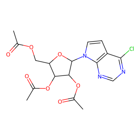 4-氯-7-(2,3,5-三-O-乙酰基-β-D-呋喃核糖基)-7H-吡咯并[2,3-d]嘧啶,6-Chloro-7-deaza-9-(2′,3′,5′-tri-O-acetyl-β-D-ribofuranoysyl)purine