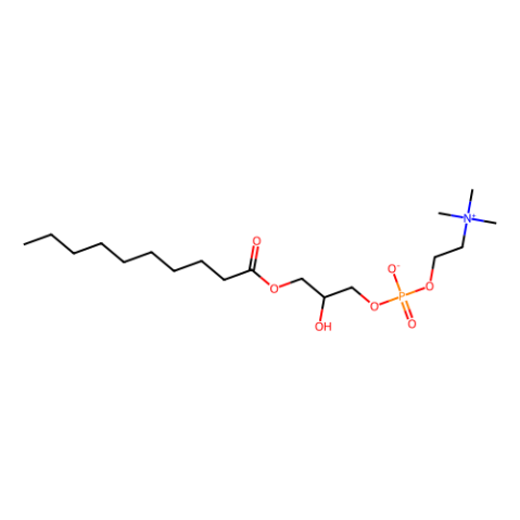 1-癸酰基-2-羟基-sn-甘油-3-磷酸胆碱,1-decanoyl-2-hydroxy-sn-glycero-3-phosphocholine