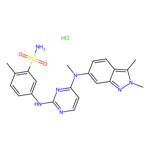 盐酸帕唑帕尼 (GW786034 HCl),Pazopanib HCl (GW786034 HCl)