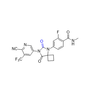 阿帕鲁胺杂质07,4-(7-(6-cyano-5-(trifluoromethyl)pyridin-3-yl)-6,8-dioxo-5,7- diazaspiro[3.4]octan-5-yl)-2-fluoro-N-methylbenzamide