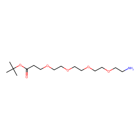 1-氨基-3,6,9,12-四氧杂十五烷-15-酸叔丁酯,H?N-PEG?-CH?CH?COOtBu