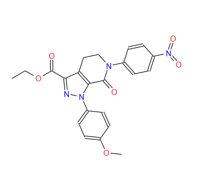 4,5,6,7-四氢-1-(4-甲氧基苯基)-6-(4-硝基苯基)-7-氧代-1H-吡唑并[3,4-C]吡啶-3-羧酸乙酯,4,5,6,7-Tetrahydro-1-(4-methoxyphenyl)-6-(4-nitrophenyl)-7-oxo-1H-pyrazolo[3,4-c]pyridine-3-carboxylic acid ethyl ester