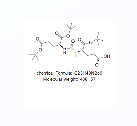 (S)-5-tert-butoxy-4-(3-((S)- 1,5-di-tert-butoxy- 1,5- dioxopentan-2-yl)ureido)-5-oxopentanoic acid