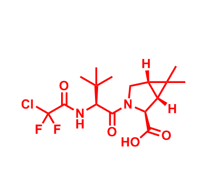 (1R,2S,5S)-3-((S)-2-(2-chloro-2,2-difluoroacetamido)-3,3-dimethylbutanoyl)-6,6-dimethyl-3- azabicyclo[3.1.0]hexane-2-carboxylic acid,(1R,2S,5S)-3-((S)-2-(2-chloro-2,2-difluoroacetamido)-3,3-dimethylbutanoyl)-6,6-dimethyl-3- azabicyclo[3.1.0]hexane-2-carboxylic acid