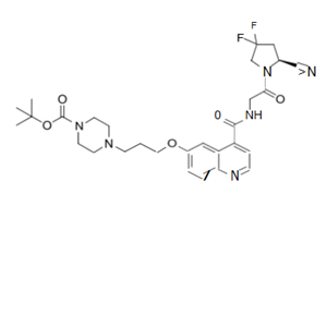 (S)-6-[3-(4-Boc-1-哌嗪基)丙氧基]-N-[2-(2-氰基-4,4-二氟-1-吡咯烷基)-2-氧代乙基]喹啉-4-甲酰胺