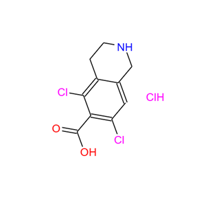 6-异喹啉甲酸-5,7-二氯-1,2,3,4-四氢盐酸盐,6-Isoquinolinecarboxylic acid, 5,7-dichloro-1,2,3,4-tetrahydro-, hydrochloride