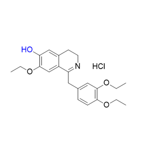 屈他维林杂质05,1-(3,4-diethoxybenzyl)-7-ethoxy-3,4-dihydroisoquinolin-6-ol hydrochloride