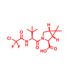 (1R,2S,5S)-3-((S)-2-(2-chloro-2,2-difluoroacetamido)-3,3-dimethylbutanoyl)-6,6-dimethyl-3- azabicyclo[3.1.0]hexane-2-carboxylic acid,(1R,2S,5S)-3-((S)-2-(2-chloro-2,2-difluoroacetamido)-3,3-dimethylbutanoyl)-6,6-dimethyl-3- azabicyclo[3.1.0]hexane-2-carboxylic acid