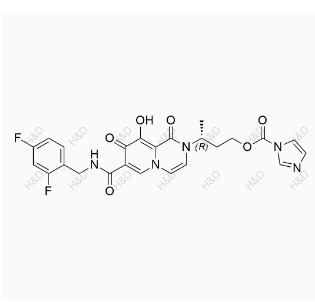 度魯特韋雜質(zhì)29,(R)-3-(7-((2,4-difluorobenzyl)carbamoyl)-9-hydroxy-1,8-dioxo-1H-pyrido[1,2-a]pyrazin-2(8H)-yl)butyl 1H-imidazole-1-carboxylate