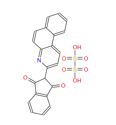 2-苯并[F]喹啉-3-基-1H-茚-1,3-(2H)-二酮二磺基衍生物,2-benzo[f]quinolin-3-yl-1H-indene-1,3(2H)-dione, disulpho derivative