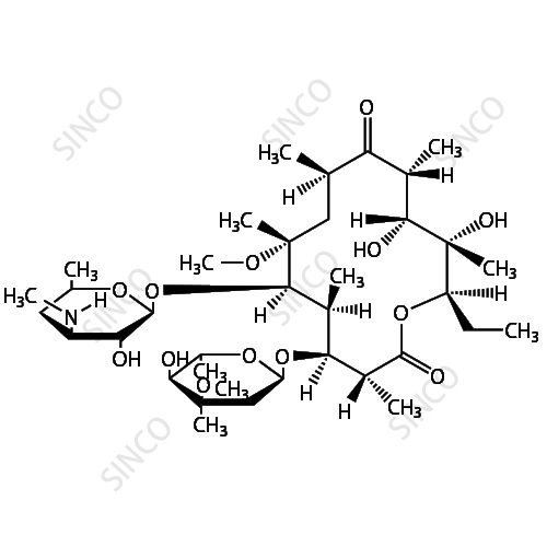 克拉霉素EP雜質(zhì)D（N-甲基克拉霉素）,Clarithromycin EP Impurity D (N-Desmethyl Clarithromycin)