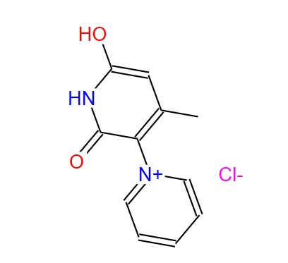 6-羟基-4-甲基-5-吡啶-1-鎓-1-基-1H-吡啶-1-鎓-2-酮二氯化物,6-hydroxy-4-methyl-5-pyridin-1-ium-1-yl-1H-pyridin-1-ium-2-one,dichloride