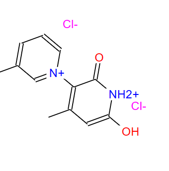 1’,2’-二氢-6’-羟基-3,4’-二甲基-2’-氧代-1,3’-联吡啶翁氯化物,1',2'-dihydro-6'-hydroxy-3,4'-dimethyl-2'-oxo-1,3'-bipyridinium chloride