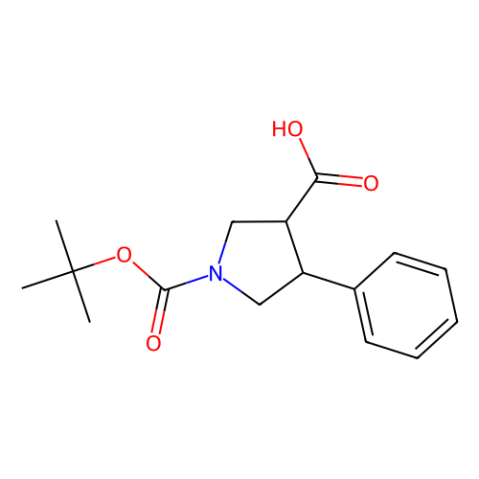 Boc-反式-4-苯基吡咯烷-3-羧酸,Boc-trans-4-phenylpyrrolidine-3-carboxylicacid