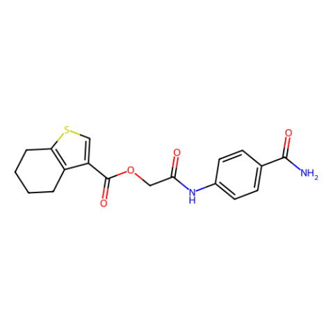 WAY-660667,[2-(4-carbamoylanilino)-2-oxoethyl] 4,5,6,7-tetrahydro-1-benzothiophene-3-carboxylate