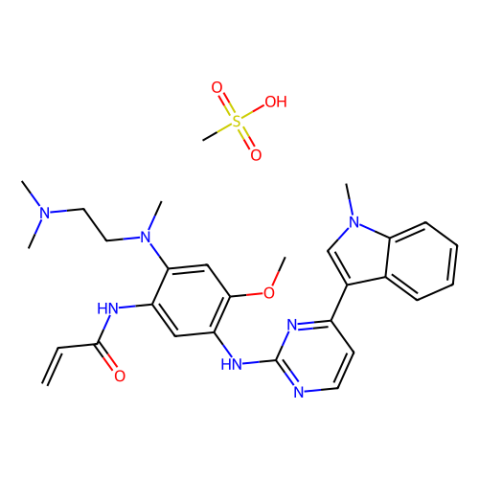 AZD-9291 甲磺酸盐,AZD-9291 mesylate